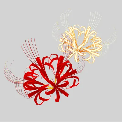 彼岸花の髪飾り