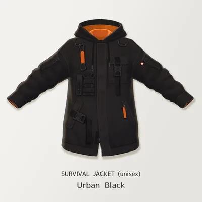 【VRoid】SURVIVAL JACKET (unisex) 【VRoid β & stable ver.】