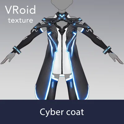 【VRoid texture 19】サイバーコート
