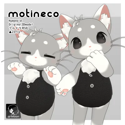 オリジナル3Dモデル【もちねこ-motineco-】