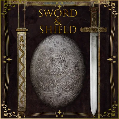 剣と盾【3Dモデル】