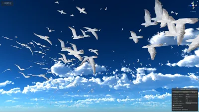 [遠景用]鳥パーティクル / Bird particle