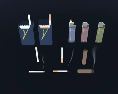 タバコセット【VRChat想定】