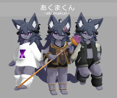 オリジナル3Dモデル【あくまくん-akumakun-】