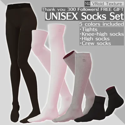 [VRoid β] FREE GIFT Unisex Socks Set