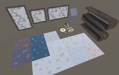 【無料】小物、家具、壁紙セット