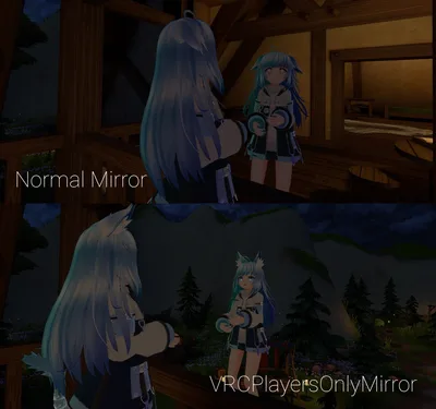 VRCPlayersOnlyMirror (背景なし No background)