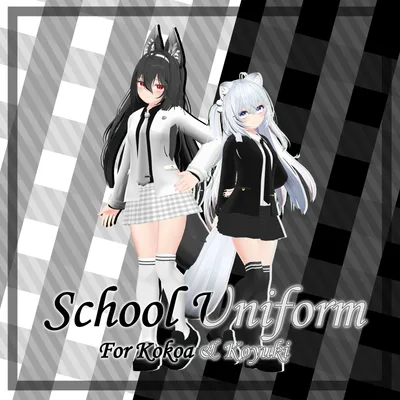スクールユニフォーここあ＆狐雪