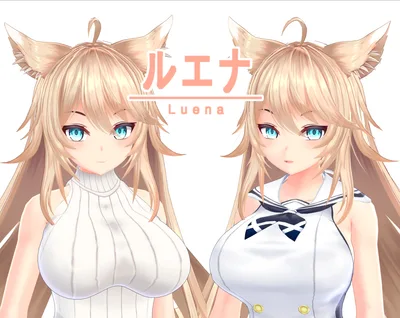 オリジナル3Dモデル「ルエナ」ver1.07