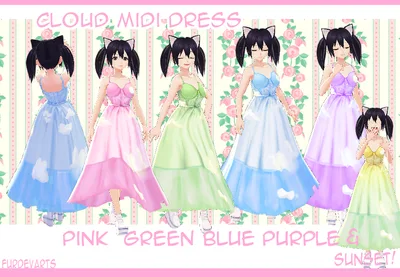 Cloudy Skies Midi Dress