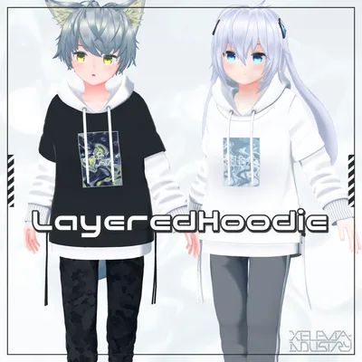 着せ替え用モデル『レイヤードパーカー』