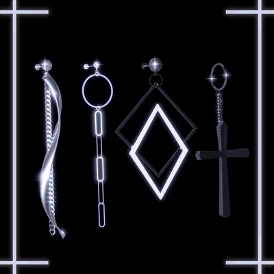 【PB対応】【VRChat用】アクセサリー イヤリング