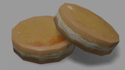 今川焼き [3Dオブジェクト]