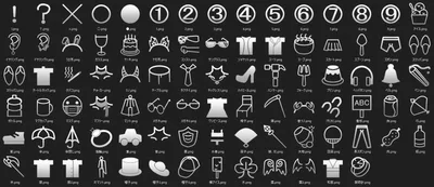 【無料】雑に作ったVRCのメニュー設定するアイコン的なあれ