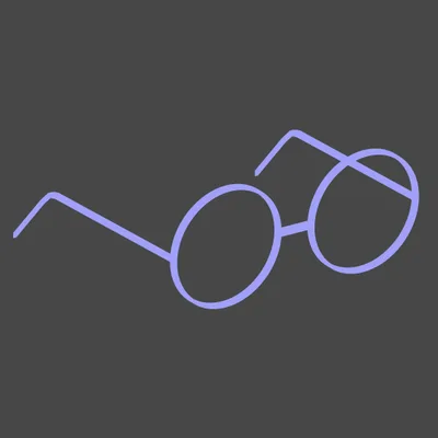 丸メガネ(丸眼鏡)