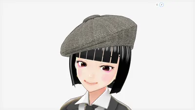 [FBX] ベレー（カシミア・ヘリンボーン柄）🪙