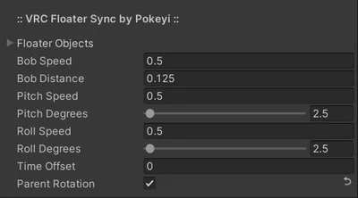 VRChat Floater Sync - UdonSharp Script Tool