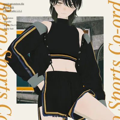 Retro Sports Co-ord #VRoid #kokeet