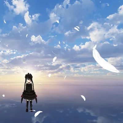 【VRChat想定】羽が舞い落ちる範囲エフェクト