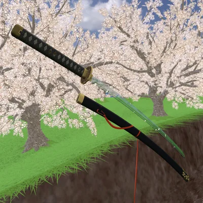 【桜吹雪の舞う刀】花筏ver2.00