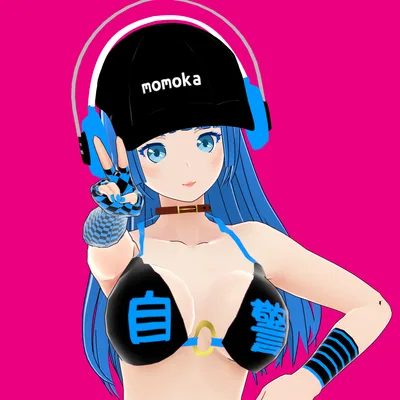 桃香 V2【Updated(2022/11/29)・オリジナル3Dモデル(VRM)+VRoid Studio用衣装テクスチャファイル付】