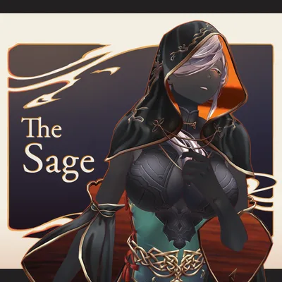 【VRC 対応3Dモデル】薄暮の賢者