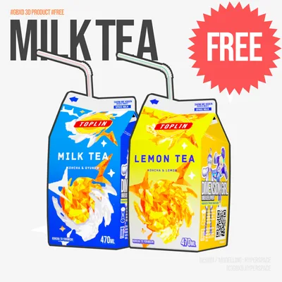 【無料】VRChat対応　500mlパックのTOPLINミルクティー