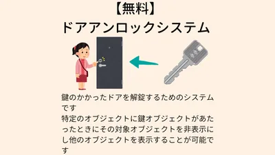 【無料】ドアアンロックシステム【VCC対応】