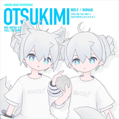 おつきみ / Otsukimi【オリジナル3Dモデル】VRChatアバター