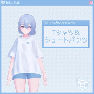 【7アバター対応】Tシャツ&ショートパンツ (Tshirts & ShortPants)