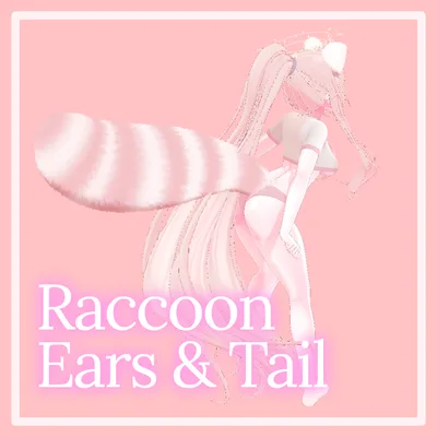 Raccoon set (Ears, Tail) 3 colors
