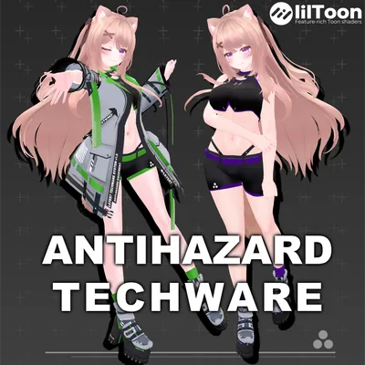 【41アバター対応】「ANTIHAZARD」テックウェア【VRChat向け】
