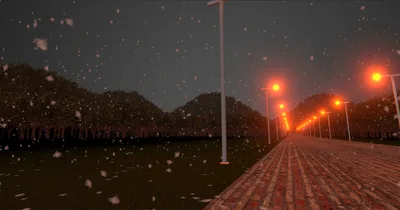 リアル志向な雪のパーティクル【VRChatワールド用】