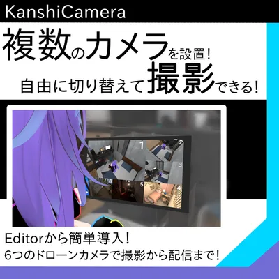 【複数カメラ撮影システム】6つのカメラをドローンで操作！自由に切り替えて撮影！録画！配信！【KanshiCamera】