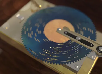 夜空のディスクオルゴール　Starry sky disk music box【VRChat想定】