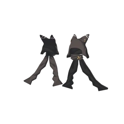 単品13_ネコ帽子ニンジャセット