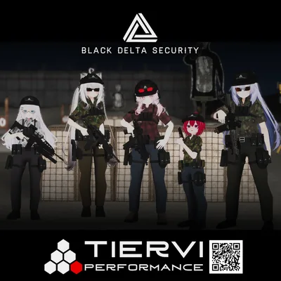 【VRChat向け】複数アバター対応 民間軍事企業 BLACK DELTA SECURITY