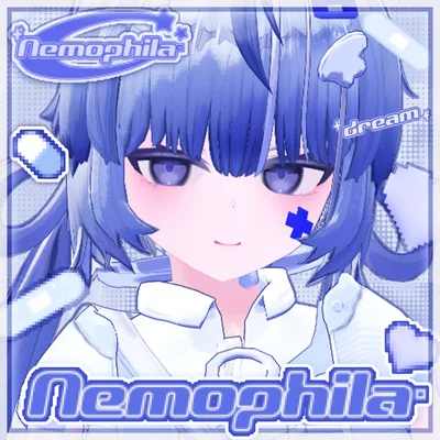 【オリジナル3Dモデル】ネモフィラ　Nemophila