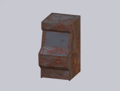 【無料3Dモデル】古いアーケードゲーム機