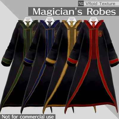 [VRoid] Magician's Robes - Custom Item [VRoid Stable ver.]