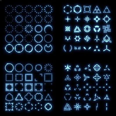 OS_Halo(天使の輪100種類セット)【オリジナル3Dモデル】