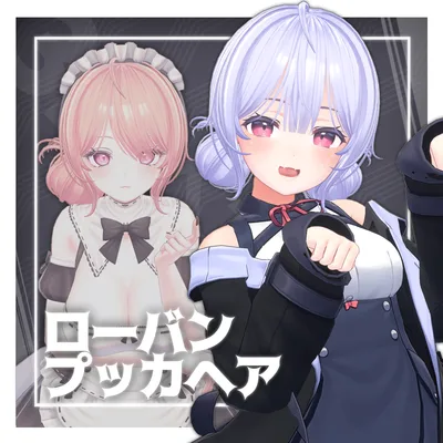 【3Dヘアモデル】 ローバンプッカヘア low pucca hair