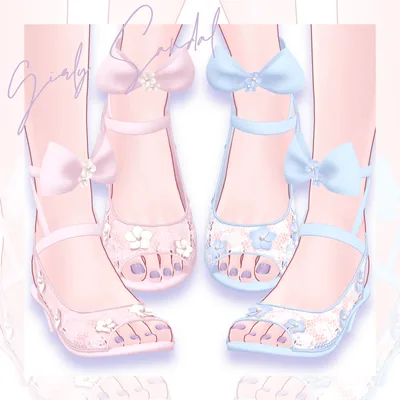 【18体対応】ガーリーサンダル