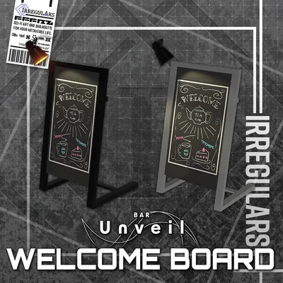 【無料DL3Dモデル】WELCOME BOARD