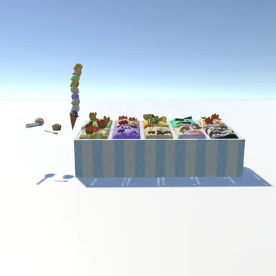 作って食べられるアイスクリームメーカー【VRChatワールドギミック追加パック】