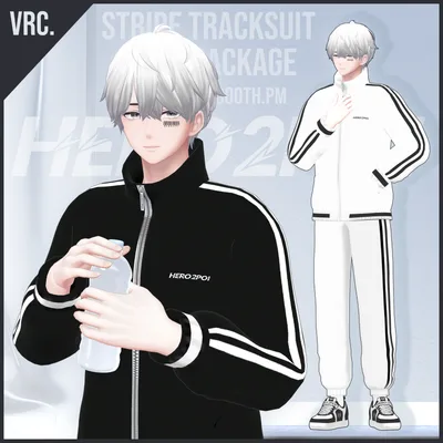 Stripe Tracksuit set 【for Minase,Anri】 / 衣装 [VRC]