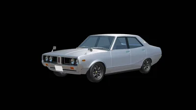 【3D素材】スカイラインC110　ケンメリ(1800) 4ドアセダン　blender file