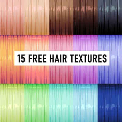 15 Free Vroid Hair Textures [Soft Style~]