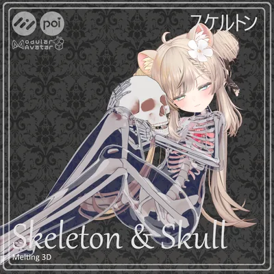 Skeleton and skull for 32 avatars