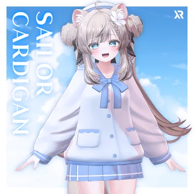 【3Dモデル】Sailor Cardigan_7 Avatar